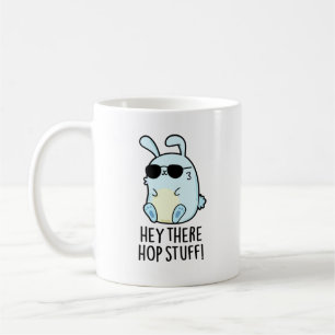 Hej där Skutt Saker Funny Hett Rabbit Pun Kaffemugg
