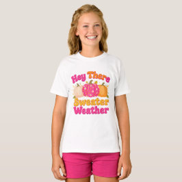 Hej där Sweater Weather Fall Pumpkin T Shirt