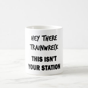 Hej där Trainwreck Kaffemugg