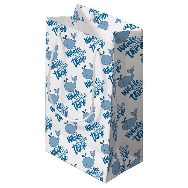 Hej där Valsälvete Tecknad Cute Baby Whale De (Framsidan Vinklad)