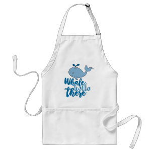 Hej där Valsälvete Tecknad Cute Baby Whale De Förkläde