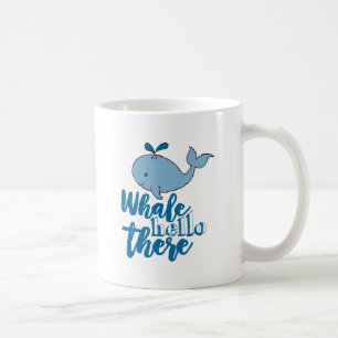 Hej där Valsälvete Tecknad Cute Baby Whale De Kaffemugg