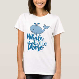 Hej där Valsälvete Tecknad Cute Baby Whale De Tröja