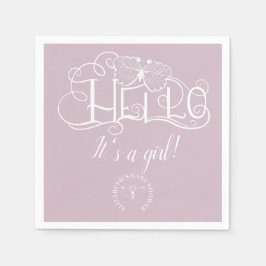 Hej dekorativa manusblått... pappersservett