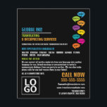 Hej design, översättare och tolk flygblad<br><div class="desc">Hej Design,  Translator & Interpreter Reklam Flyers från Affärskortet Store.</div>