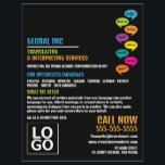 Hej design, översättare och tolk reklamblad<br><div class="desc">Hej Design,  Translator & Interpreter Reklam Flyers från Affärskortet Store.</div>