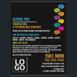 Hej design, översättare och tolk reklamblad<br><div class="desc">Hej Design,  Translator & Interpreter Reklam Flyers från Affärskortet Store.</div>