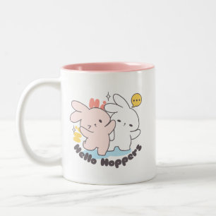 Hej, det är Bunny Time: Loppi Tokki Moments Två-Tonad Mugg