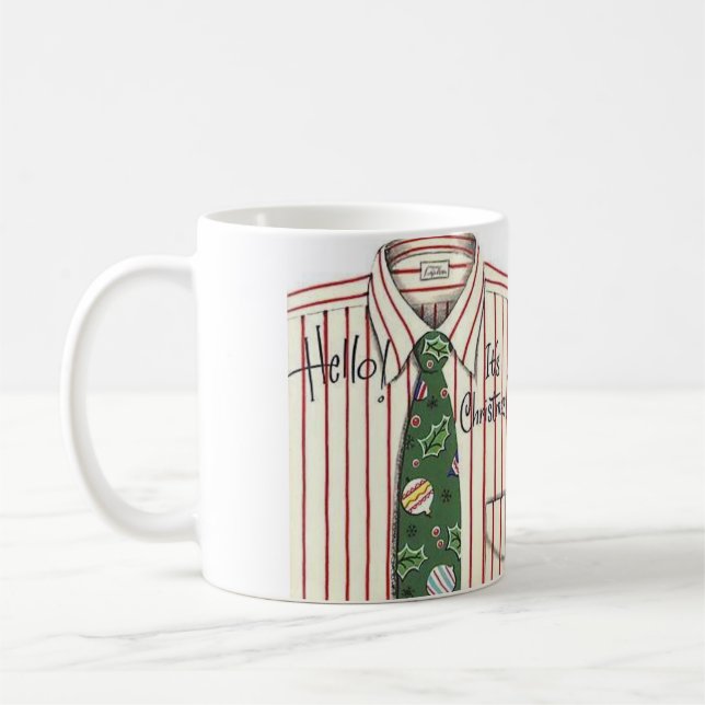 Hej Det är julskirt och Tie Kaffemugg (Vänster)