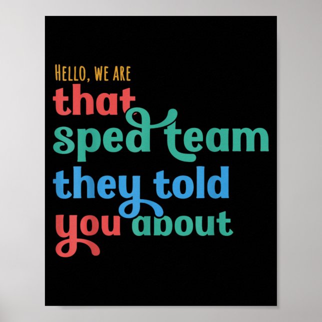 Hej det där specialteamet pratade om lärare poster (Framsidan)