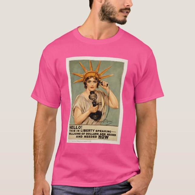 Hej, detta är frihet som talar Aktiv T Shirt (Framsida)