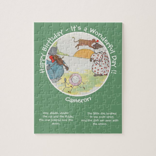 Hej Diddle Diddle Födelsedagsfest Collection Pussel (Vertikal)