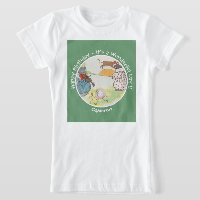 Hej Diddle Diddle Födelsedagsfest Collection T Shirt (Laydown)