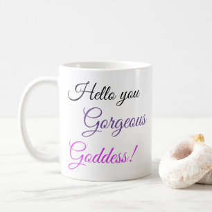 Hej din gode gudinna! kaffemugg