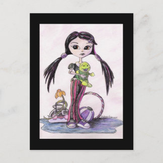 Hej Dollies: Leela the Pouty Girl Vykort
