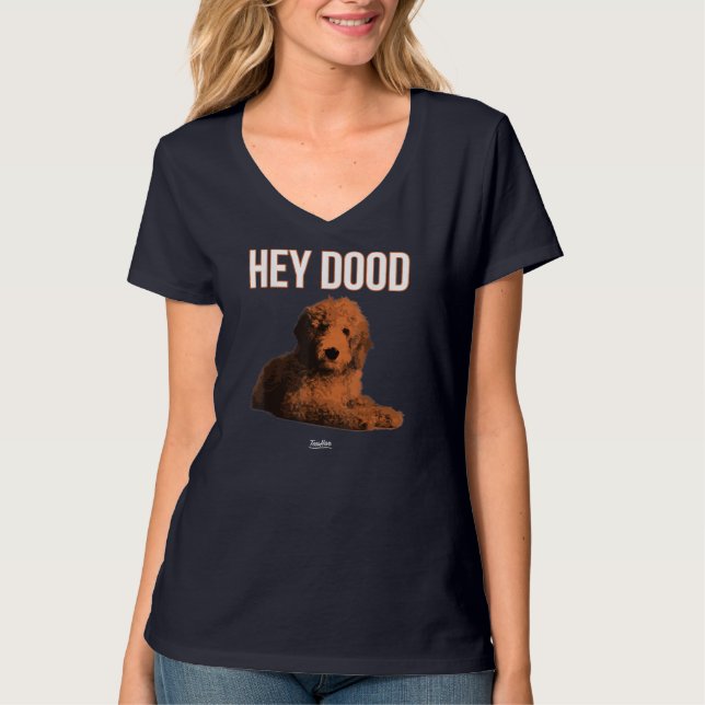 Hej Dood Goldendoodle T Shirt (Framsida)