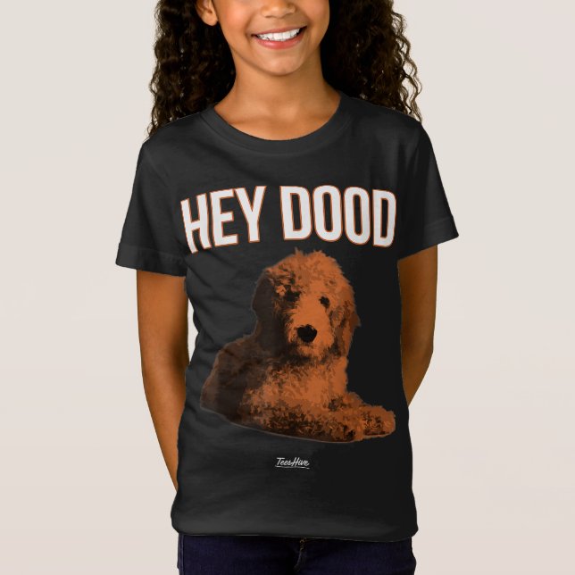Hej Dood Goldendoodle T Shirt (Framsida)