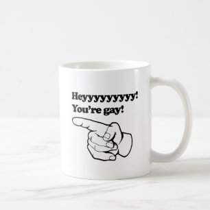 Hej, du är vänstervriden gaykille kaffemugg