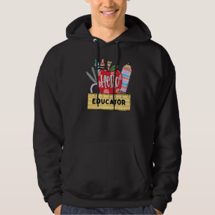 Hej Educator Apple Teacher Hoodie