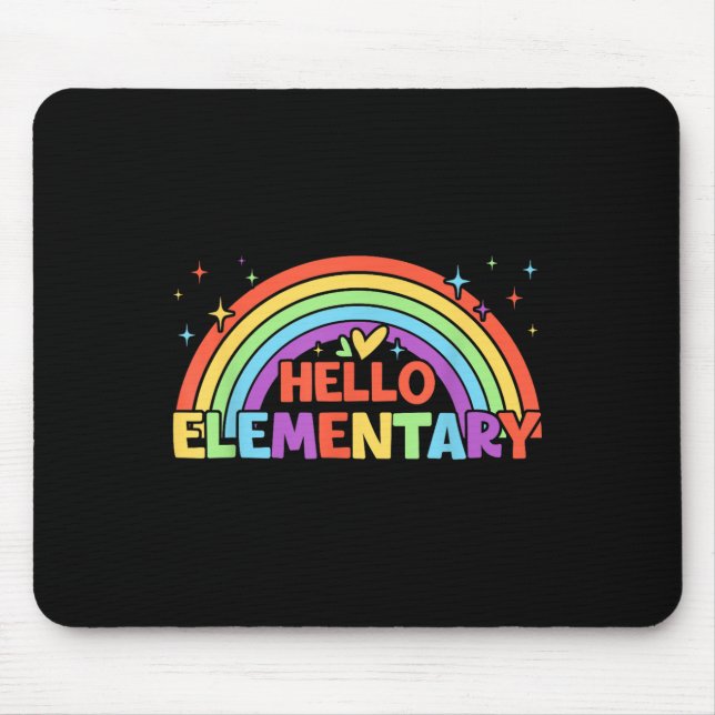 Hej Elementary Rainbow Teacher Square tillbaka til Musmatta (Framsidan)