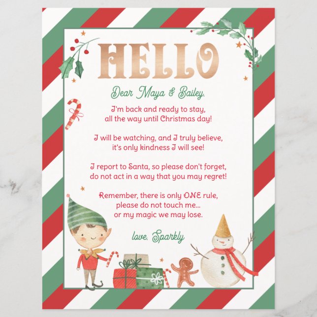 Hej Elf Välkommen Elf North Pole Magic (Framsida)