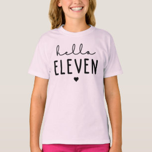 Hej Elva 11:e födelsedagspresent T Shirt
