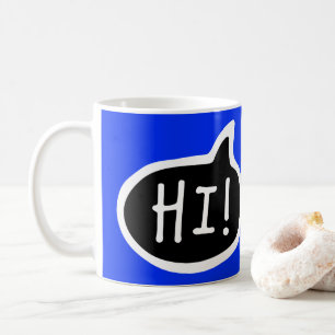 HEJ! Engelska Hälsning, Hej, Tal Bubble Kaffemugg