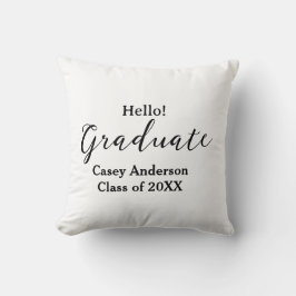 Hej examenklass 20XX namn grattis stilfull Kudde
