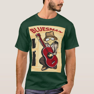 Hej, få den här unika detaljen att säga Blues Man  T Shirt