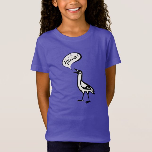 Hej fågel! T-Shirt (Framsida)