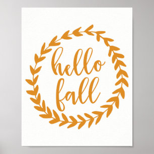 Hej Fall   Art Skriv ut Poster