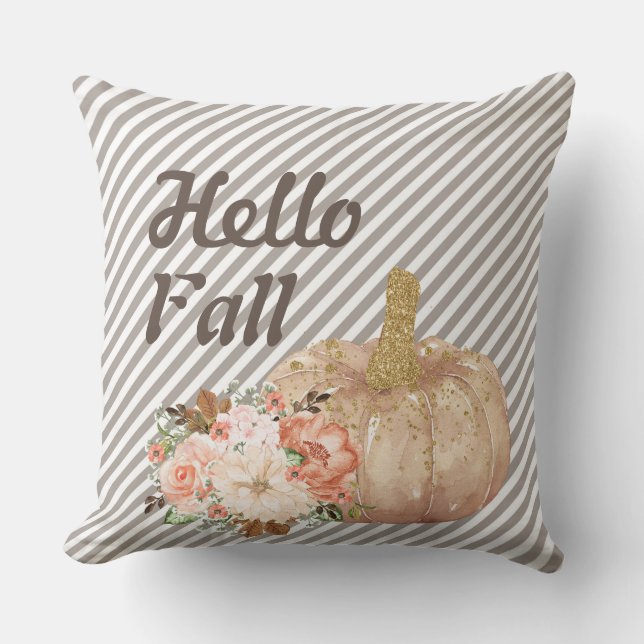 Hej Fall Autumn Rand Pillow Kudde (Framsida)
