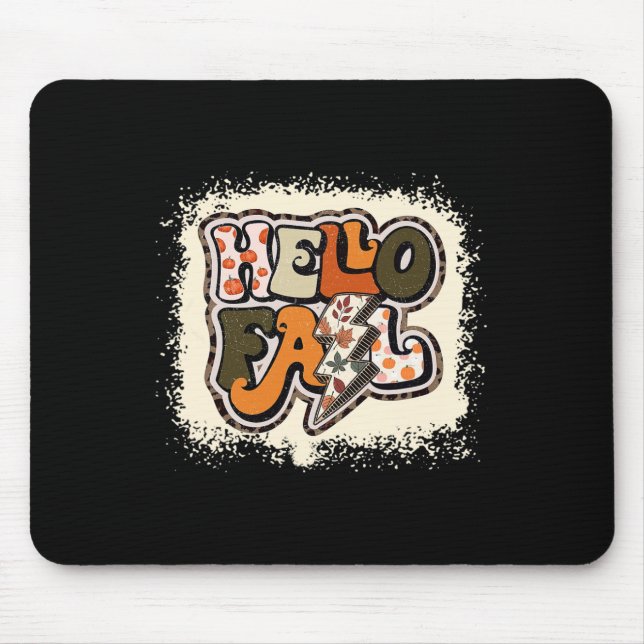 Hej Fall Autumn Vibes Retro Groovy Musmatta (Framsidan)