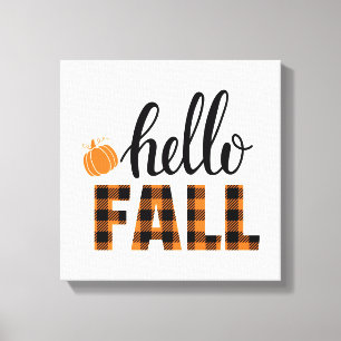 Hej Fall Canvastryck