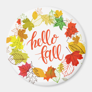 "hej fall" Cirkelmagnet Magnet