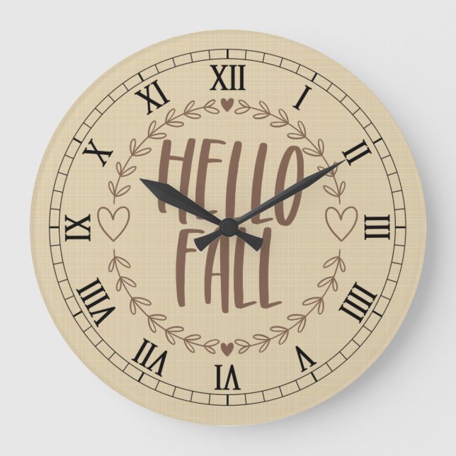 Hej Fall Clock Stor Klocka (Framsida)