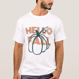 Hej Fall Cute Nature Höst löv Pumpkins T Shirt