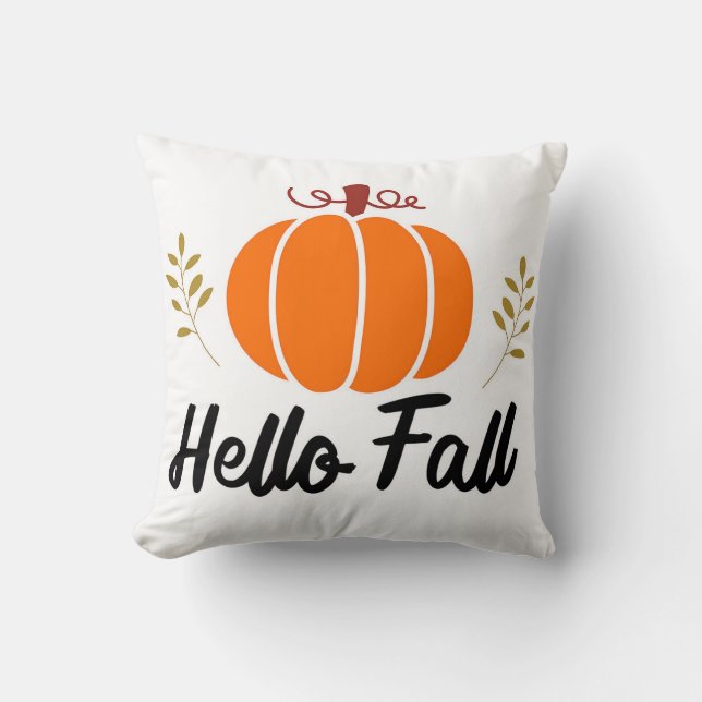 Hej Fall Dekorativ kudde (Framsida)