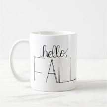 Hej Fall Hand-Lettered Mugg