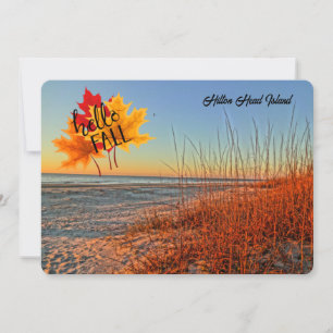 Hej Fall Hilton Head Island Beach South Carolina Kort