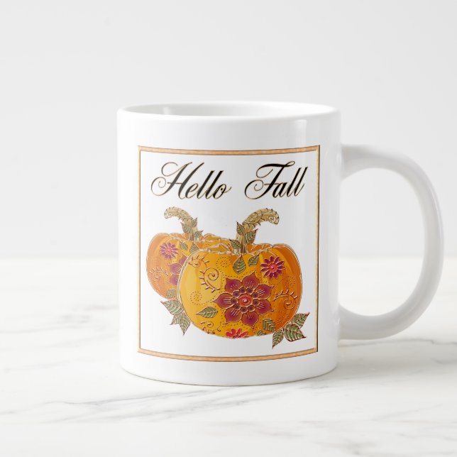 Hej Fall Jumbo Mugg (Höger)