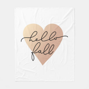 Hej Fall Kärlek Heart Fleecefilt