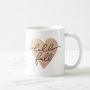 Hej Fall Kärlek Heart Kaffemugg
