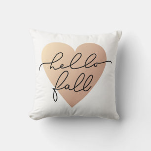 Hej Fall Kärlek Heart Kudde