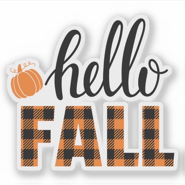 Hej Fall Klistermärken (Framsida)