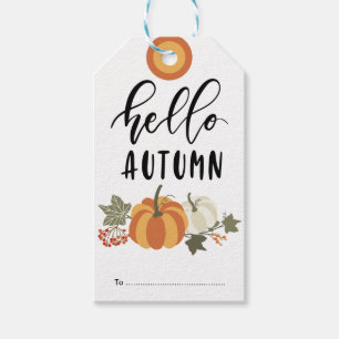 Hej Fall, Märkre för höstpumpa med Presentetikett