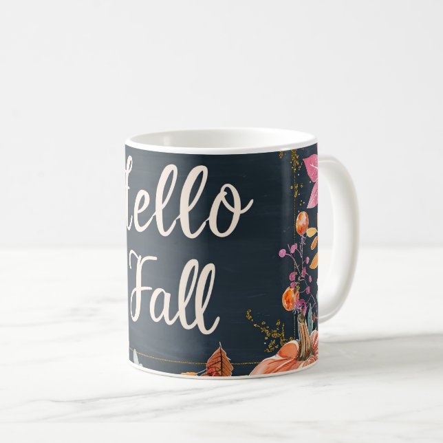Hej Fall med blommor Kaffemugg (Framsida höger)