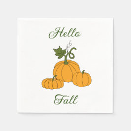 Hej Fall Minimalialist Cute Pappersservett