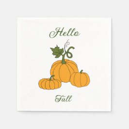 Hej Fall Minimalialist Cute Pappersservett