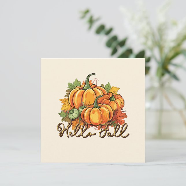 Hej Fall - Mysigt Pumpkin Patch (Stående Fram)